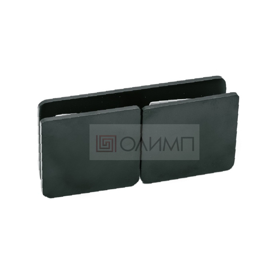 О-7724 Black Коннектор стекло-стекло 180 гр.