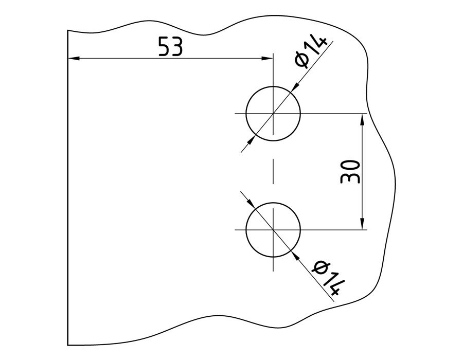 O-343 PC Петля стена-стекло с лифтом правая