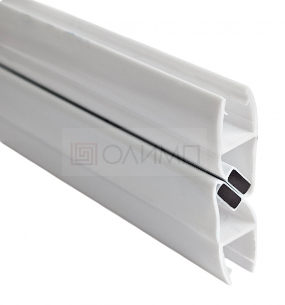 O-209 White 8mm L=2200mm Профиль магнитный