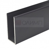 О-40 Black П-образный профиль для глухих стекол