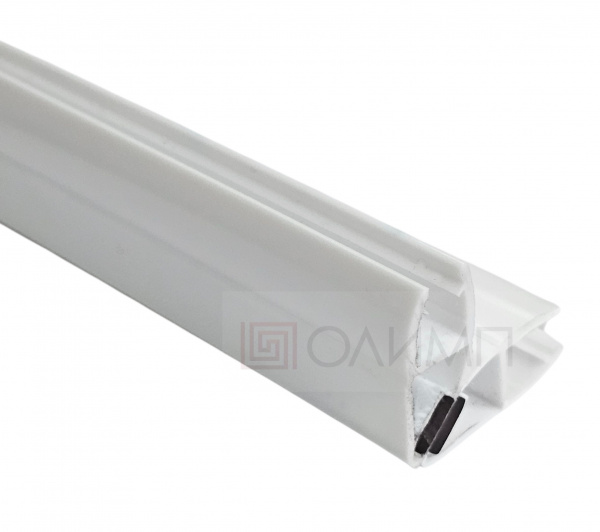 O-210 White 8mm L=2200mm Профиль магнитный