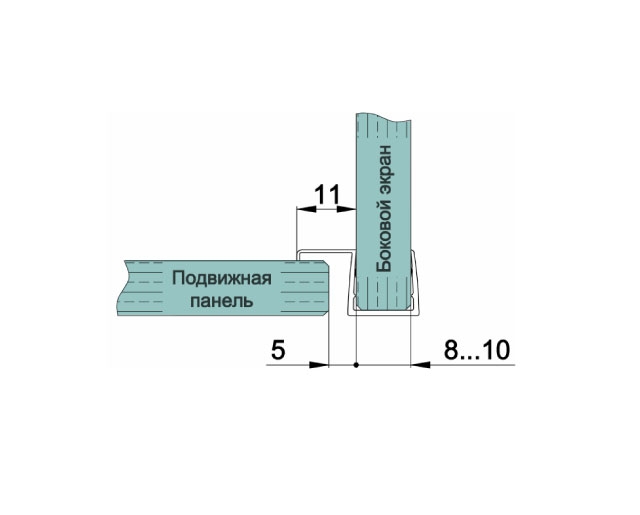 O-202 8mm L=2200mm Профиль уплотнительный