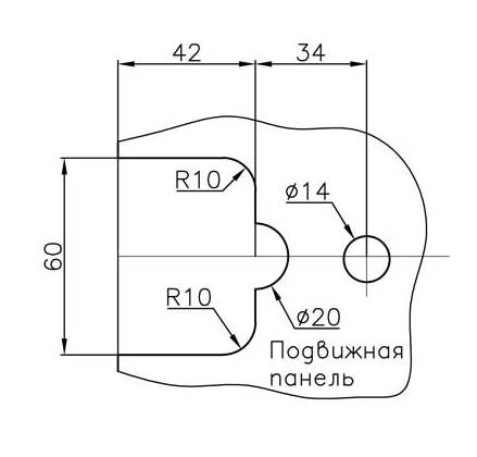 O-315 PC Петля стена - стекло одностороннее крепление