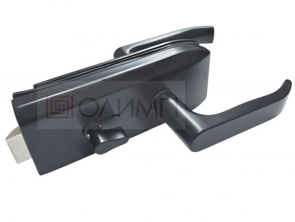 O-013A Black Замок с нажимной ручкой и притвором