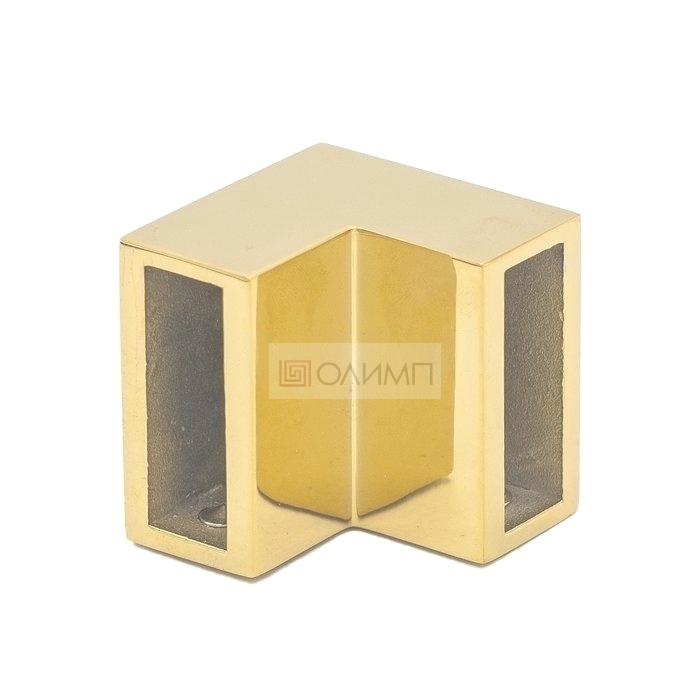 O-03 Gold Крепление для трека 30х10мм угловое труба-труба 90°