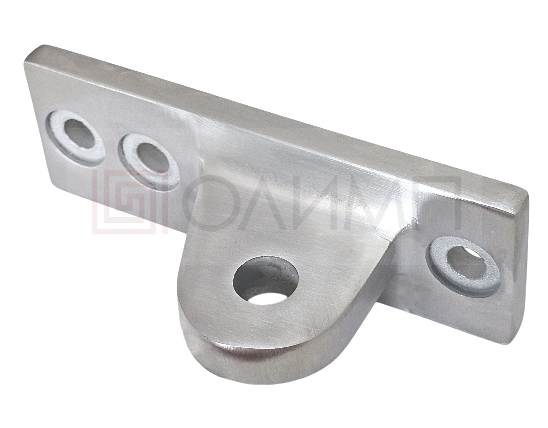 OCF-12-2 SSS Крепление ванты(тяги) козырька к стойке алюминиевого витража, фасада (sus304)